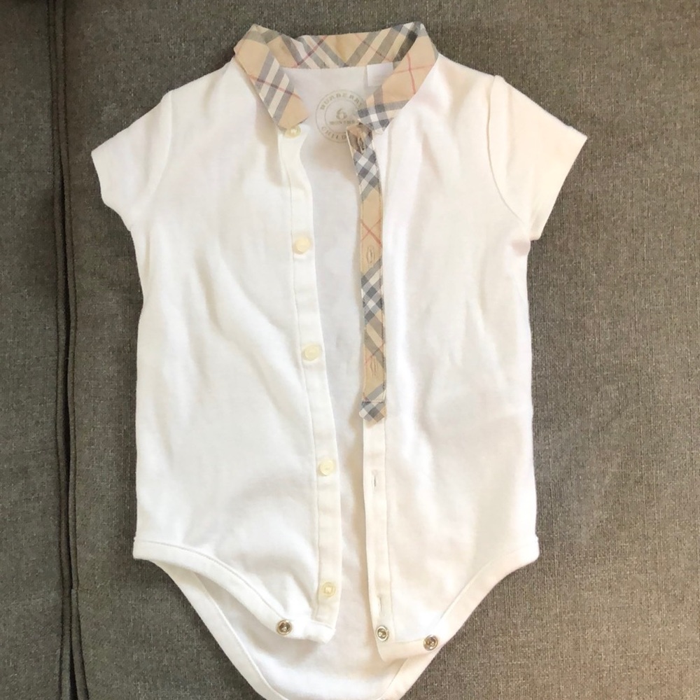 Burberry baby onesie